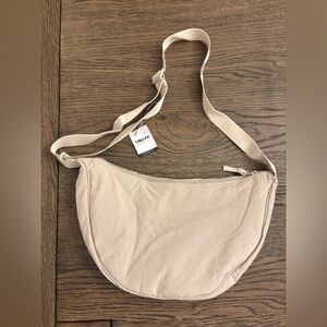 NEW Tan Crescent Crossbody Bag